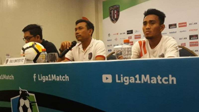 Pelatih Bali United, Widodo Cahyono Putro dan Taufiq