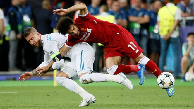 Insiden antara Mohamed Salah dan Sergio Ramos