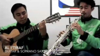Cover Musik Religi, Dua Driver Ojol Ini Bikin Netizen Takjub