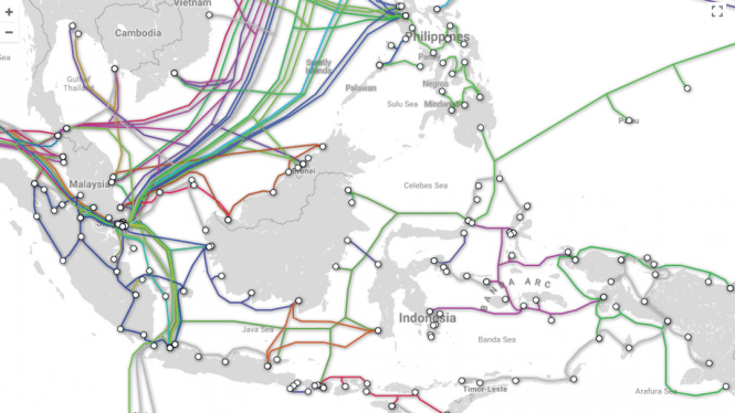 Peta jalan raya internet di Indonesia