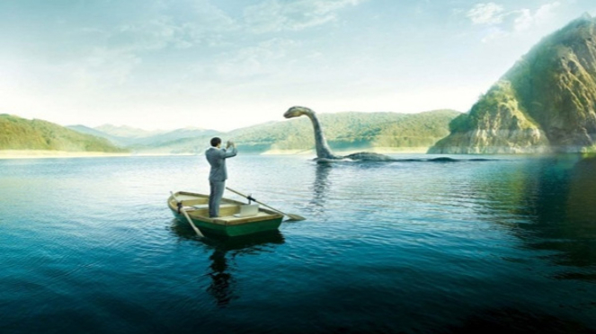 Ilustrasi monster Loch Ness.