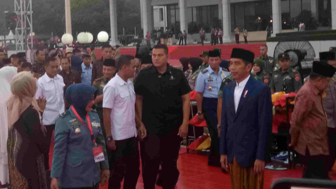 Presiden Jokowi hadiri bukber di Mabes TNI