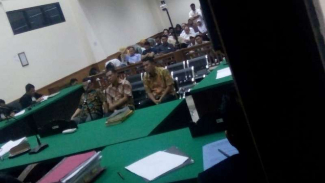 Sidang kasus dugaan korupsi perizinan amdal di Cilegon, Banten.