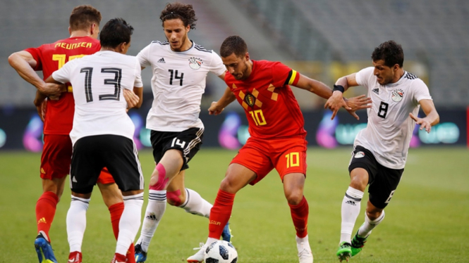 Pertandingan Timnas Belgia melawan Mesir