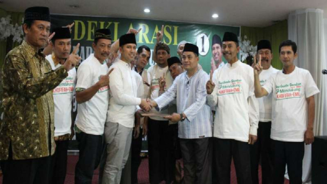 Emil Dardak di acara deklarasi dukungan oleh Barisan Kader Gus Dur di Surabaya