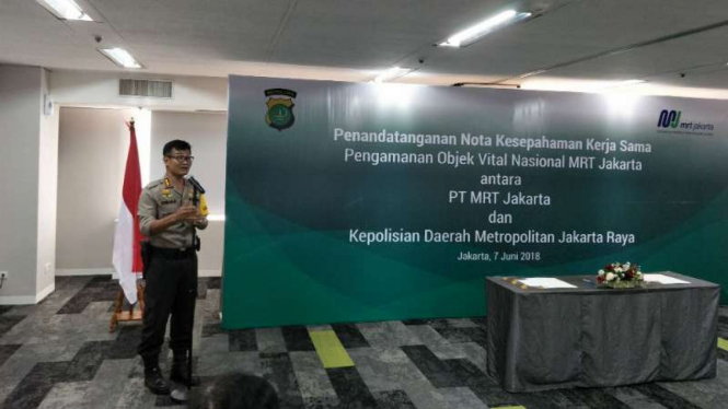 Direktur Pengamanan Objek Vital Polda Metro Jaya Kombes Usman Heri Purwono