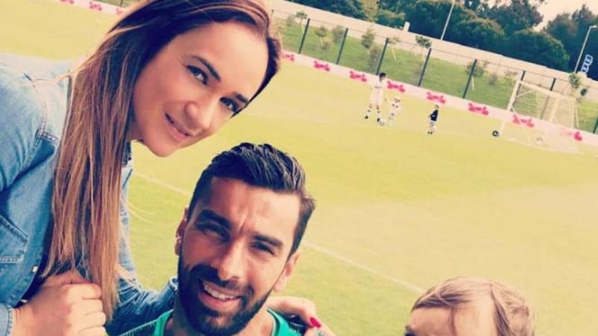 Kiper Portugal, Rui Patricio, dan istrinya Vera Ribeiro