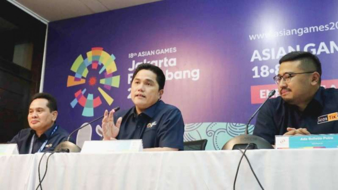 Konferensi pers Ticketing Asian Games 2018