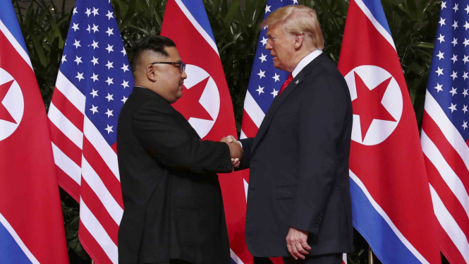 Pertemuan Donald Trump dan Kim Jong-un di Singapura