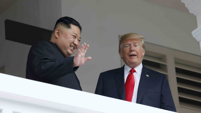 Pertemuan Donald Trump dan Kim Jong-un di Singapura