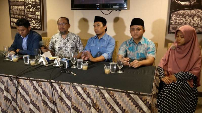 Konferensi Pers Ikatan Mahasiswa Muhammadiyah di Cikini, Jakarta Pusat