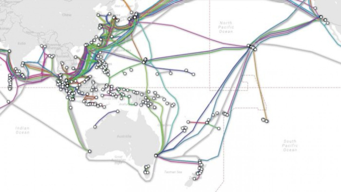 Australia telah memiliki jaringan kabel bawah laut yang terhubungan dengan kawasan ini.