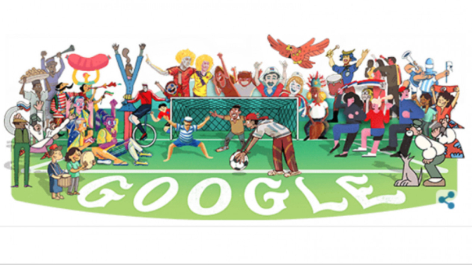 Google Doodle Piala Dunia.