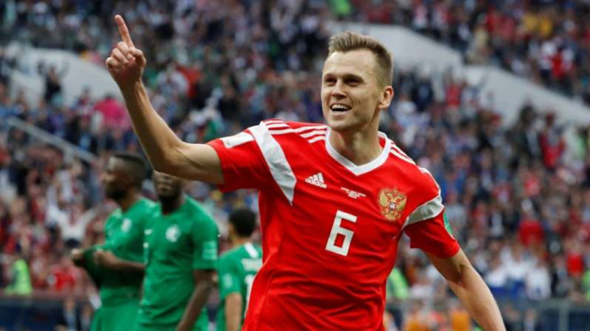 Bintang kemenangan Timnas Rusia, Denis Cheryshev