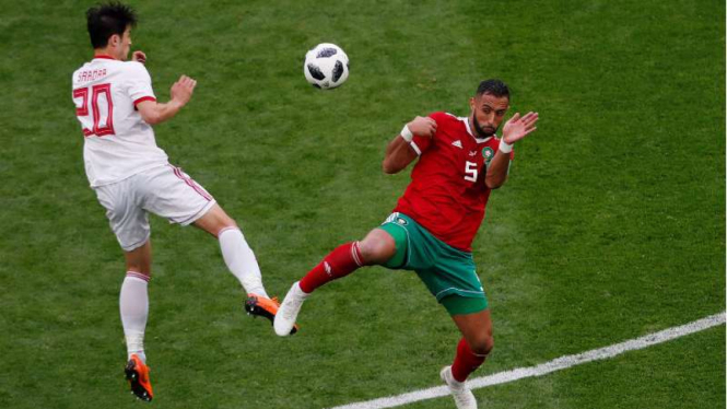 Duel Maroko vs Iran.