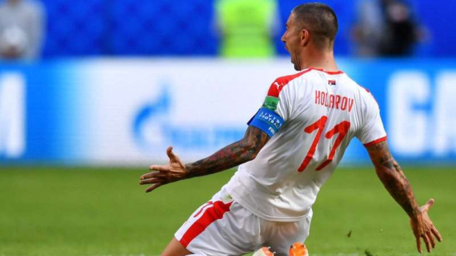 Kapten Serbia, Aleksandar Kolarov.