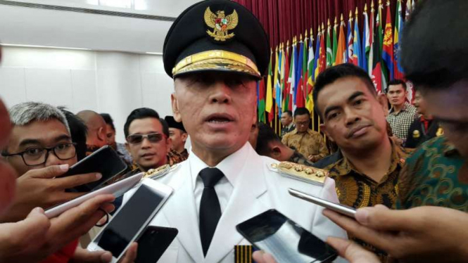 Komisaris Jenderal Polisi Mochamad Iriawan usai dilantik sebagai Penjabat Gubernur Jawa Barat.
