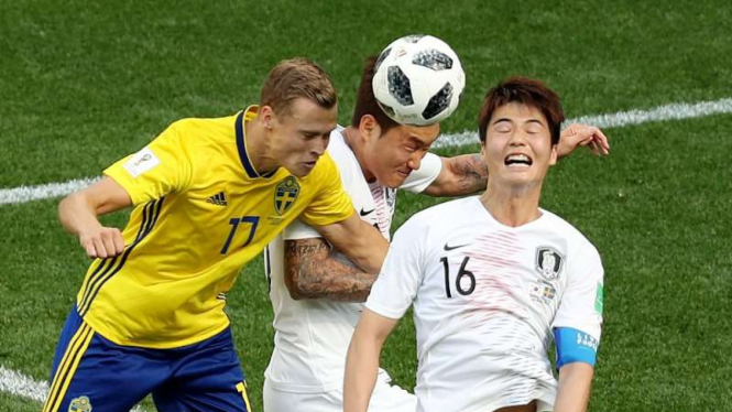 Timnas Swedia vs Timnas Korea Selatan di Piala Dunia 2018