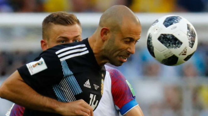 Gelandang Argentina, Javier Mascherano.