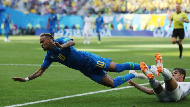 Pertandingan Brasil melawan Kosta Rika di Piala Dunia 2018