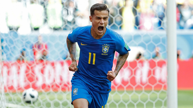  Neymar & Coutinho Bawa Brasil Kalahkan Kosta Rika