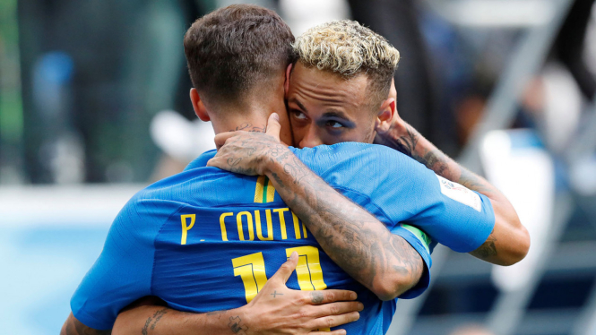  Neymar & Coutinho Bawa Brasil Kalahkan Kosta Rika