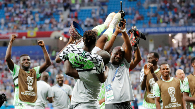 Nigeria di Piala Dunia 2018.