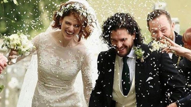 Kit Harington dan Rose Leslie menikah