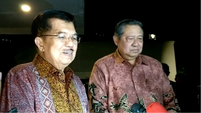Jusuf Kalla bertemu dengan Susilo Bambang Yudhoyono (SBY).