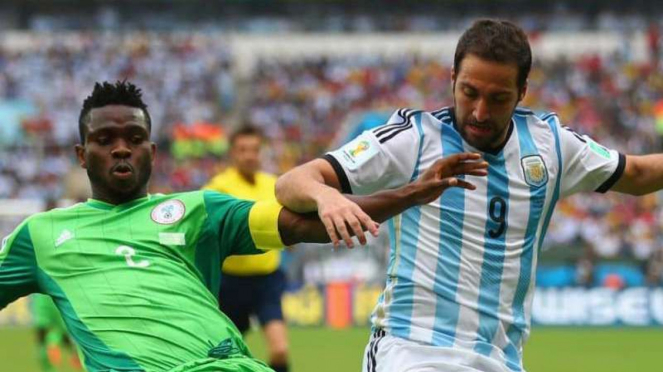 Pertandingan Argentina kontra Nigeria di Piala Dunia 2014