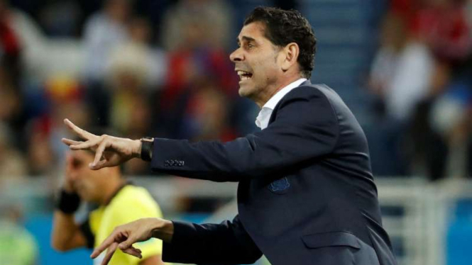 Pelatih Timnas Spanyol, Fernando Hierro.