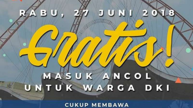 Promo gratis masuk Ancol