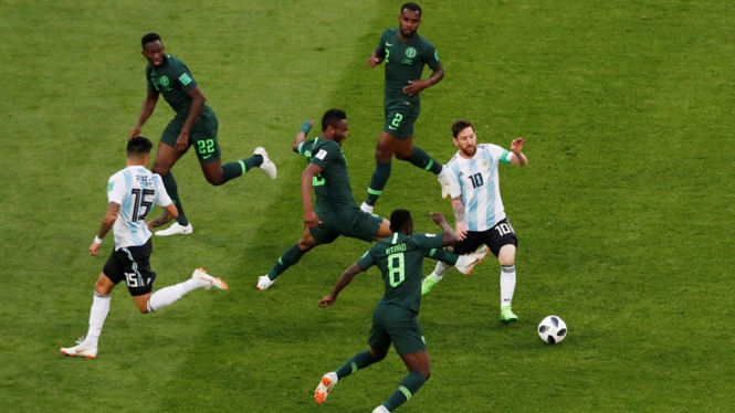 Pertandingan Nigeria vs Argentina di Piala Dunia 2018