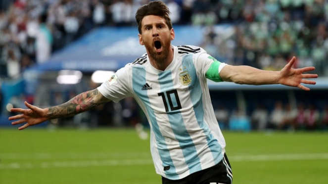 Kapten Timnas Argentina, Lionel Messi di Piala Dunia 2018