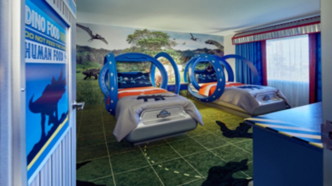 Kamar hotel berteme Jurassic Park