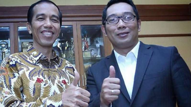 Presiden Joko Widodo dan Ridwan Kamil 