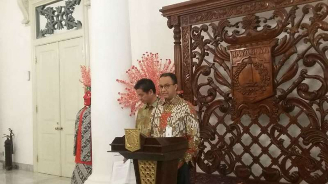 Gubernur DKI Jakarta Anies Baswedan di Balai Kota DKI, Kamis, 28 Juni 2018.