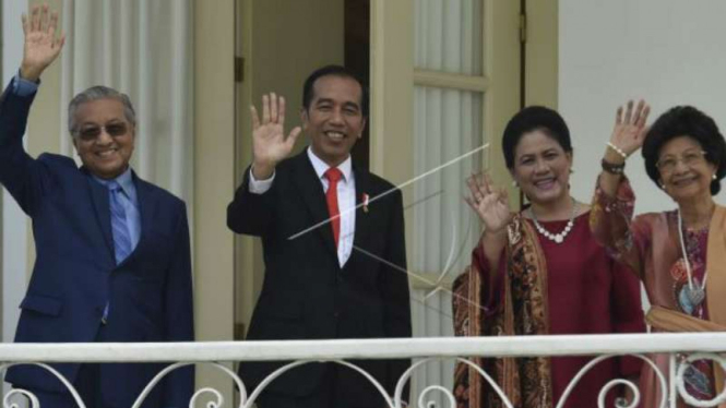Kunjungan Mahathir Mohamad di Istana Bogor
