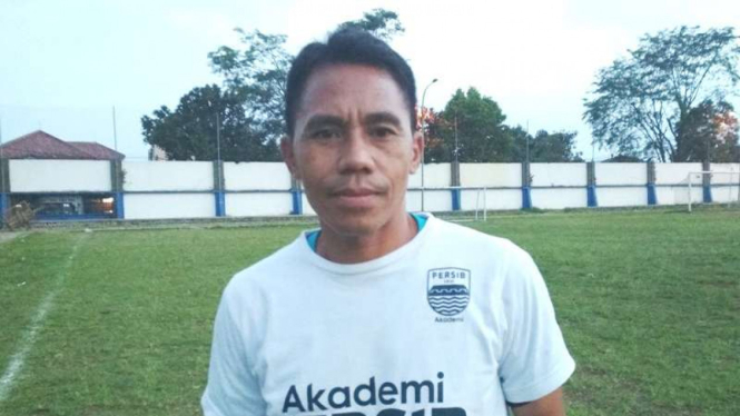 Asisten Pelatih Persib Bandung, Budiman Yunus.