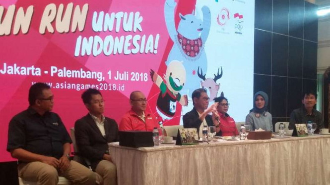 Konferensi pers Fun Run untuk Indonesia