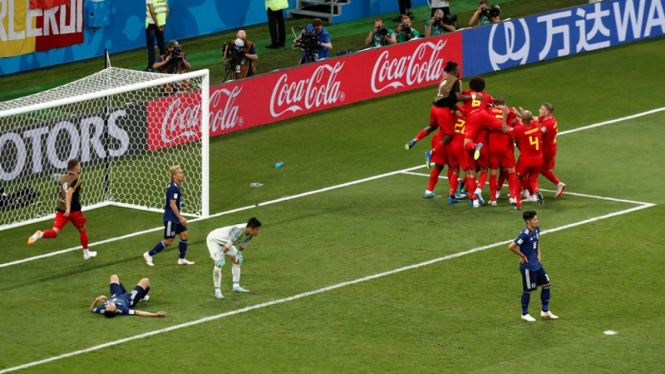 Pertandingan Belgia vs Jepang di Piala Dunia 2018