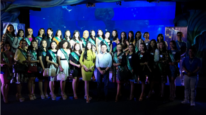 Jakarta Aquarium gaet finalis Miss Earth 2018.