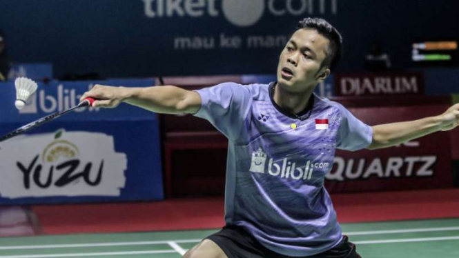 Tunggal putra Indonesia, Anthony Sinisuka Ginting.