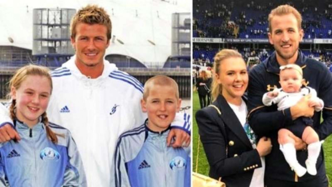 Kisah masa kecil Harry Kane bersama sang istri dan David Beckham