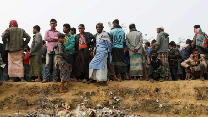 Warga Rohingya di kamp pengungsian di Banglandesh