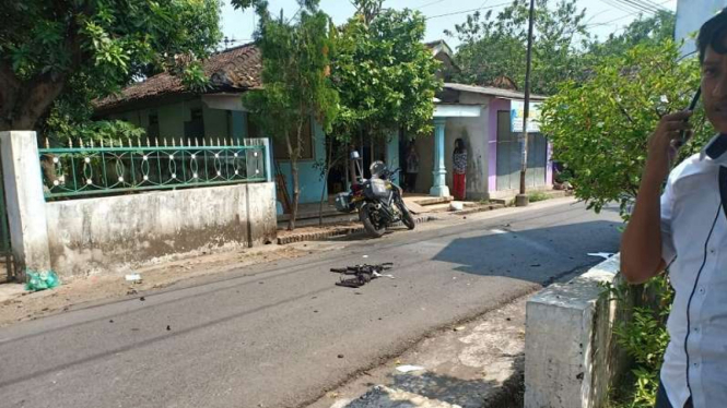 Lokasi ledakan bom di Bangil, Pasuruan