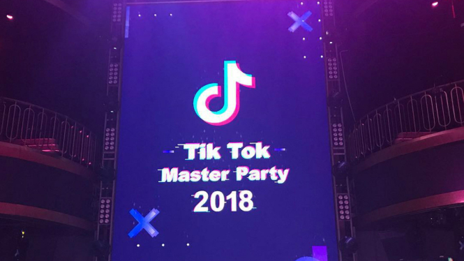 Acara aplikasi Tik Tok.