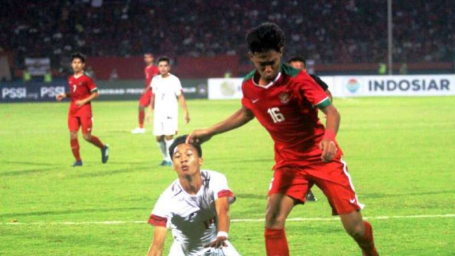 Laga timnas Indonesia U-19 vs Filipina U-19