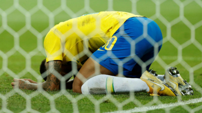 Bintang Brasil, Neymar, ungkapkan kekecewaan saat tahu kalah dari Belgia