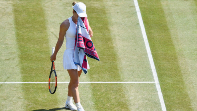 Petenis nomor satu dunia, Simona Halep, tersingkir dari Wimbledon 2018